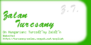 zalan turcsany business card